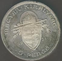 1938. 5P Ag "Szt. István" T:1 !