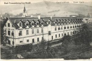 Trencsénteplic-fürdő, Trencianske Teplice; Garni szálloda, villamos / hotel, tram