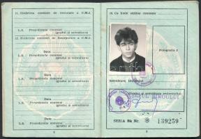 1985 Fényképes román katonakönyv kolozsvári illetőségű személy részére