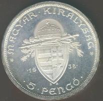 1938. 5P Ag "Szt. István" T:1 !