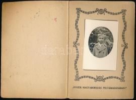 cca 1920-1930 "Édesanyámnak", kissé irrendeta hangvételű anyák napi ajándék fényképpel