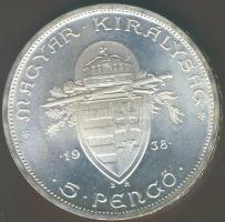 1938. 5P Ag "Szt. István" T:1 !