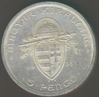 1938. 5P Ag "Szt. István" T:1 !