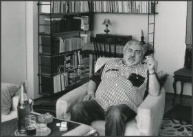 Utassy József(1941-2010) költő, Erdei Katalin felvétele, 3 db fotó, 13x18 cm