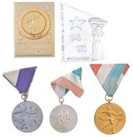 15db-os vegyes sport- és díjérem tétel, közte 1973. "BM. Közp. Labdarúgóbajnokság Golkirálynak&...