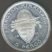 1938. 5P Ag "Szt. István" T:1 !