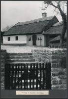 Tihany, céhház, apátsági templom, 3 db kartonra ragasztott, feliratozott fotó, 22x16 cm