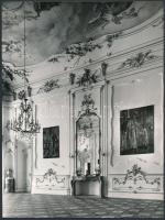 Fertőd, Esterházy-kastély, 2 db fotó, hátoldalon feliratozva, 22x16 cm