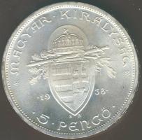 1938. 5P Ag "Szt. István" T:1 !