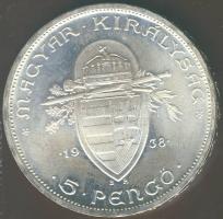 1938. 5P Ag "Szt. István" T:1 !