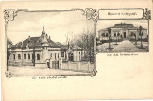 Belényes, Beius; Görög katolikus püspöki palota és fiú internátus / Greek Orthodox bishop's palace and boy school