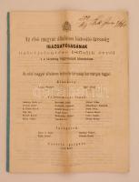 1867 Az Első Magyar Általános Biztosítótársaság éves jelentése. 38p.