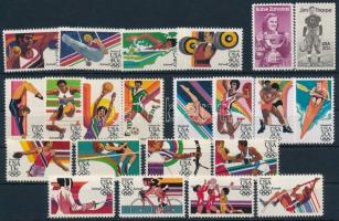 1981-1984 Olympics 2 stamps + 5 sets + 2 PS-cards, 1981-1984 Olimpia motívum: 2 önálló érték + 5 klf sor + 2 klf használatlan díjjegyes levelezőlap