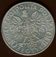 Lengyelország 1932. 10Zl Ag . T:2