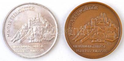 Képíró Zoltán (1944-1981) 1977. "MÉE VIII. Vándorgyűlése - Eger / Dobó István" Ag és Br em...