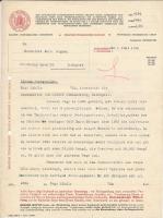 1940 a Magyar Tudakozó Egylet német nyelvű tájékoztató levele