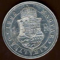 1892. 1Ft Ag "Fiumei címer" T:1/2+