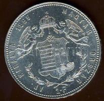 1869 Gy.F. 1Ft Ag "Angyalos" T:2+/2