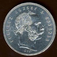 1869 Gy.F. 1Ft Ag "Angyalos" T:2+/2