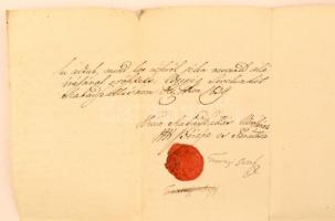 1839 Kiskunszabadszállás város és kereskedő közötti bérleti szerződés városi előljárók aláírásával é...