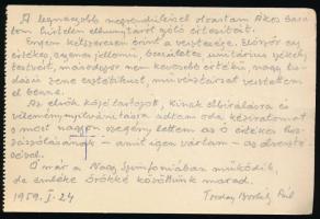 1968-1981 A Magyar Írók Szövetsége által küldött levél és egyéb írószövetségi levelek, összesen 4 db