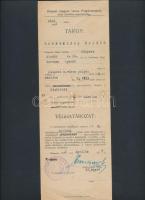 1932 A kispesti polgármesteri hivatal véghatározata kocsmáltatás tárgyában