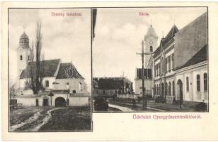 Gyergyószentmiklós, Gheorgheni; Örmény templom, Zárda, kiadja Létz János / Armenian church, nunnery