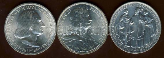 1935-36. 2P Ag 3klf "Pázmány + Rákóczi +Liszt" T:1!