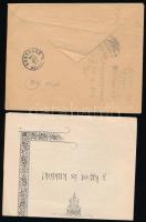 1903 Fiume, Horváth József kávé és déligyümölcs kereskedőfejléces borítékja, levelezőlapja és árlapj...