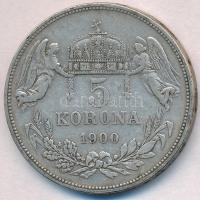 1900KB 5K Ag "Ferenc József" T:2- kis patina