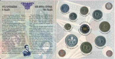 1997. 50f-200Ft 10klf db, benne 200Ft Ag "Deák", szettben T:PP
Adamo FO30.1