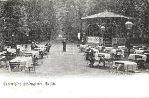 Teplice, Teplitz; Concertplatz Schlossgarten / cncert hall in castle park