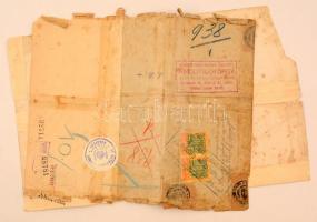 1923 Bp., Orosz nyelvű irbiti házassági anyakönyvi bejegyzés hiteles magyar fordítása, okmánybélyege...