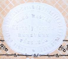 Budapest / Pest 1869. "Első Magyar Kártoly-Fonoda-Részvény-Társaság" részvénye 200Ft-ról, ...