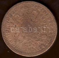 Ausztria / magyar verdejel 1863.E 1 kr T:4 korr. RR!