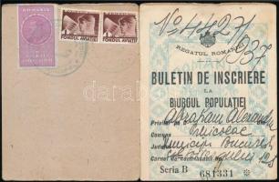 1937 Román személyi igazolvány / Romanian ID