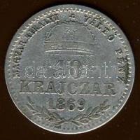 1869. GY.F. 10kr Ag T: 2/3- R!