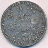 Osztrák Németalföld 1792H Koronatallér Ag "II. Lipót" Günzburg (29,14g) T:2-,3 perem sérül...