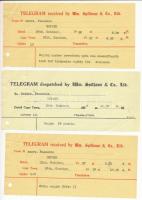 1938 Cape Town, Újpestre küldött táviratok, 3 db