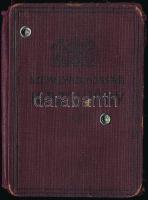 1938 Budapest Székesfővárosi Takarékpénztár igazolvány tagsági bélyegekkel