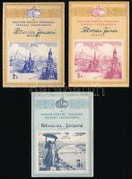 1954-1955 a Magyar-Szovjet Társaság 3 db tagsági igazolványa (betétlapja)