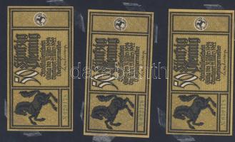 Német Birodalom/Weimari Köztársaság 1920-as évek 100klf bankjegy, sok szükségpénzzel + bélyegek + élelmiszerjegyek, korabeli dekoratív szöveges albumban