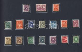 Német Birodalom/Weimari Köztársaság 1920-as évek 100klf bankjegy, sok szükségpénzzel + bélyegek + él...