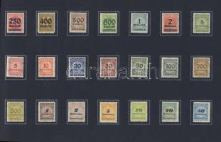 Német Birodalom/Weimari Köztársaság 1920-as évek 100klf bankjegy, sok szükségpénzzel + bélyegek + él...