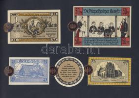 Német Birodalom/Weimari Köztársaság 1920-as évek 100klf bankjegy, sok szükségpénzzel + bélyegek + él...