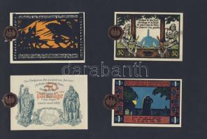 Német Birodalom/Weimari Köztársaság 1920-as évek 100klf bankjegy, sok szükségpénzzel + bélyegek + él...