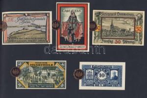 Német Birodalom/Weimari Köztársaság 1920-as évek 100klf bankjegy, sok szükségpénzzel + bélyegek + él...