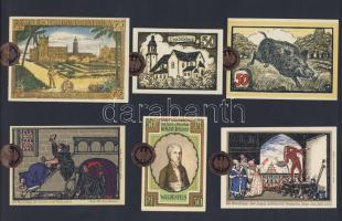 Német Birodalom/Weimari Köztársaság 1920-as évek 100klf bankjegy, sok szükségpénzzel + bélyegek + él...