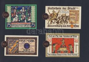 Német Birodalom/Weimari Köztársaság 1920-as évek 100klf bankjegy, sok szükségpénzzel + bélyegek + él...