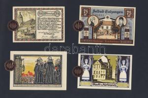 Német Birodalom/Weimari Köztársaság 1920-as évek 100klf bankjegy, sok szükségpénzzel + bélyegek + él...